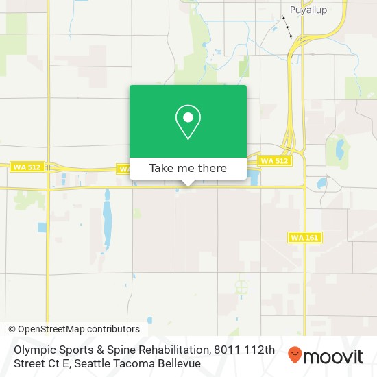 Mapa de Olympic Sports & Spine Rehabilitation, 8011 112th Street Ct E