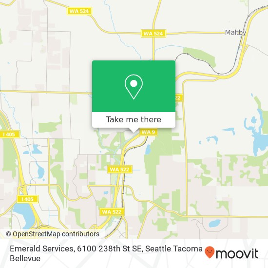 Mapa de Emerald Services, 6100 238th St SE