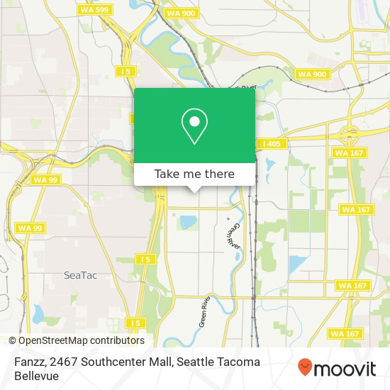 Fanzz, 2467 Southcenter Mall map