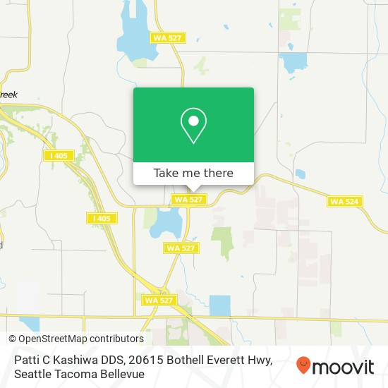 Mapa de Patti C Kashiwa DDS, 20615 Bothell Everett Hwy