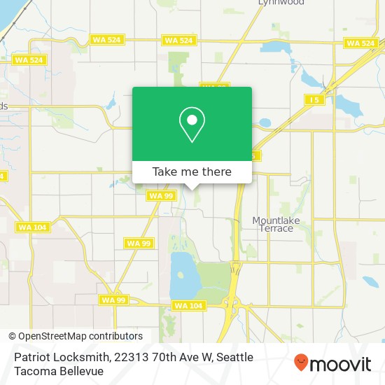 Mapa de Patriot Locksmith, 22313 70th Ave W