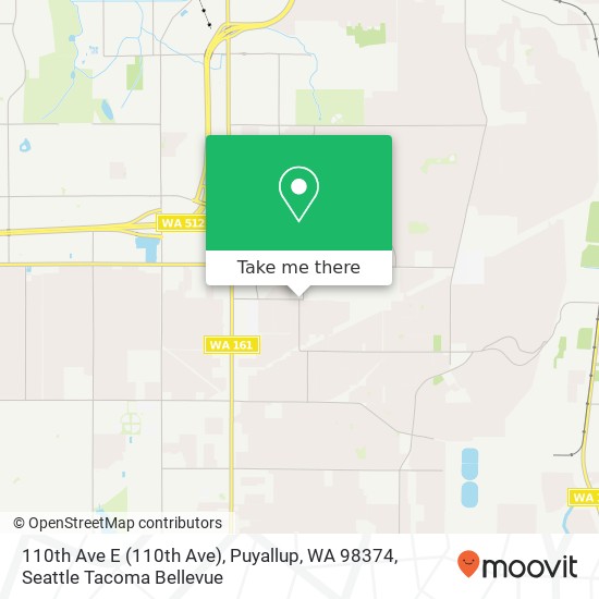 Mapa de 110th Ave E (110th Ave), Puyallup, WA 98374