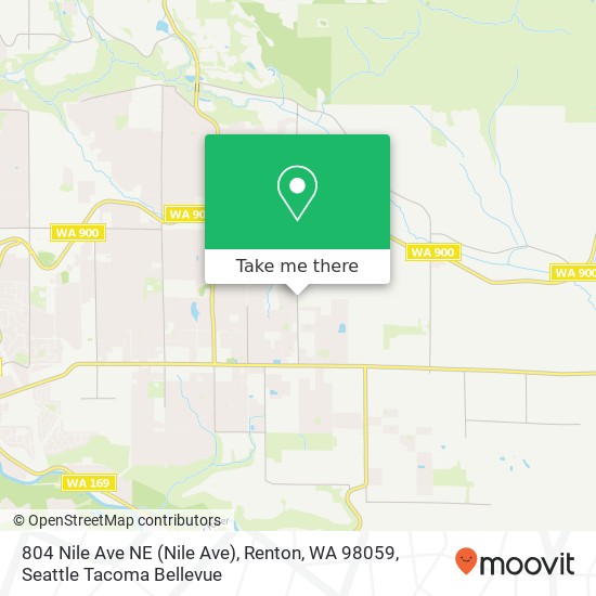 804 Nile Ave NE (Nile Ave), Renton, WA 98059 map