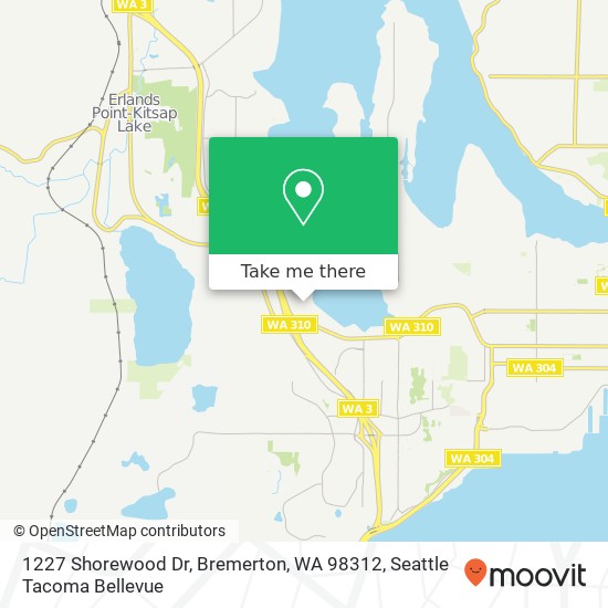 1227 Shorewood Dr, Bremerton, WA 98312 map