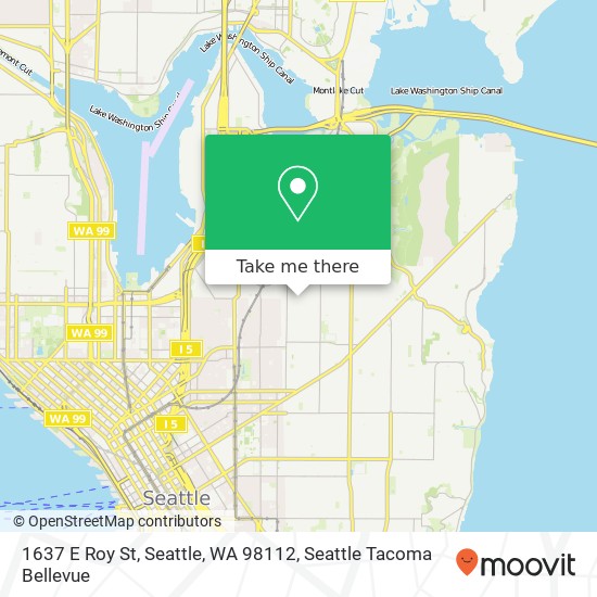 Mapa de 1637 E Roy St, Seattle, WA 98112