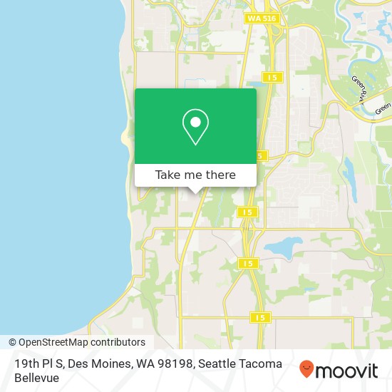 19th Pl S, Des Moines, WA 98198 map