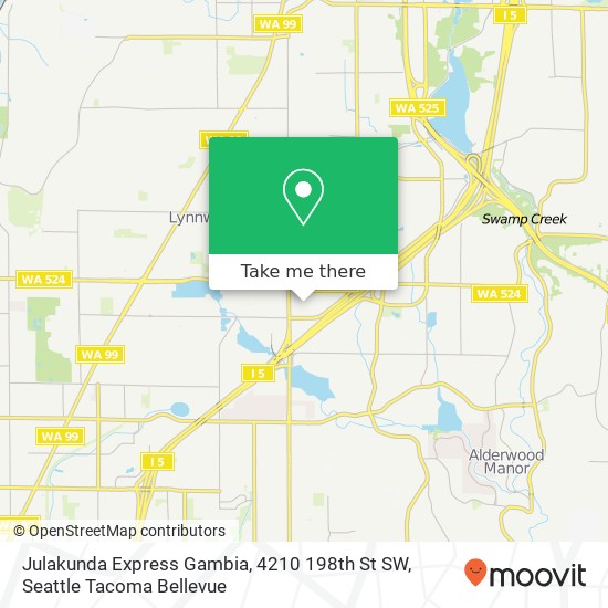 Mapa de Julakunda Express Gambia, 4210 198th St SW