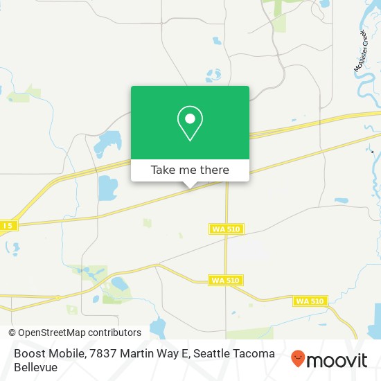 Boost Mobile, 7837 Martin Way E map