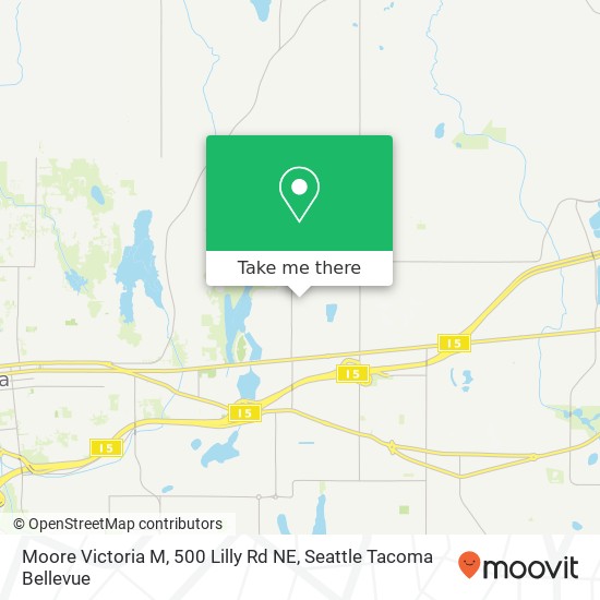 Mapa de Moore Victoria M, 500 Lilly Rd NE