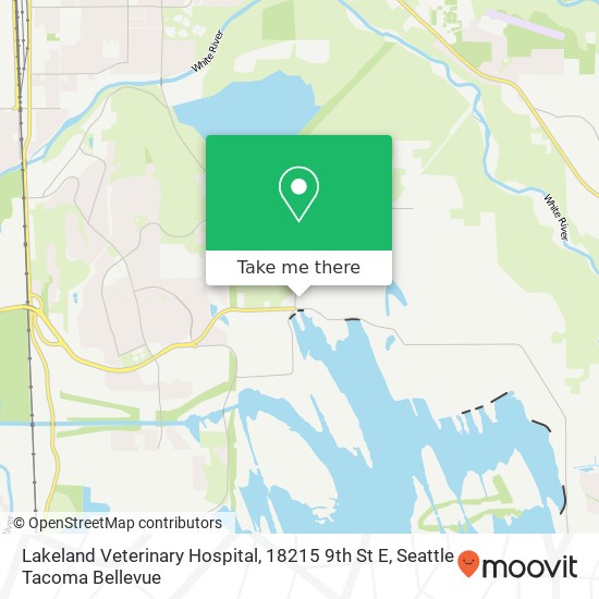 Mapa de Lakeland Veterinary Hospital, 18215 9th St E