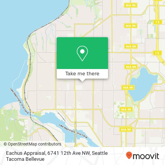 Eachus Appraisal, 6741 12th Ave NW map