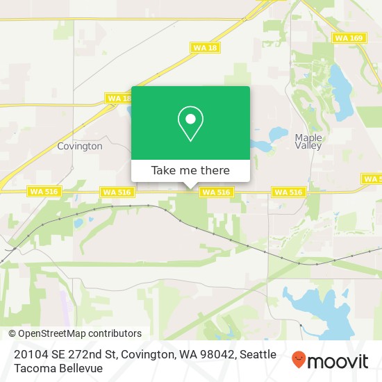 Mapa de 20104 SE 272nd St, Covington, WA 98042