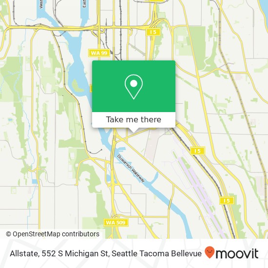 Allstate, 552 S Michigan St map