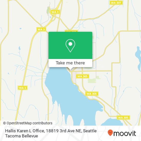 Mapa de Hallis Karen L Office, 18819 3rd Ave NE