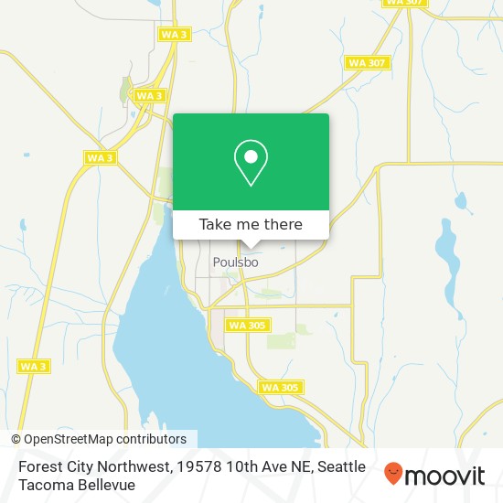 Forest City Northwest, 19578 10th Ave NE map