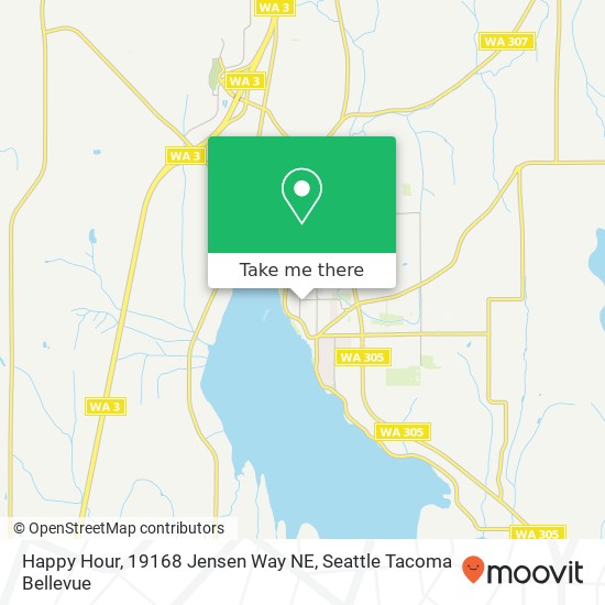 Mapa de Happy Hour, 19168 Jensen Way NE