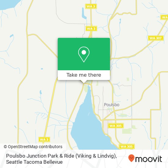 Mapa de Poulsbo Junction Park & Ride (Viking & Lindvig)