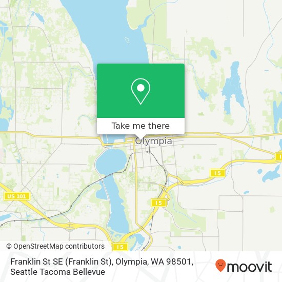 Mapa de Franklin St SE (Franklin St), Olympia, WA 98501