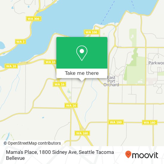 Mapa de Mama's Place, 1800 Sidney Ave