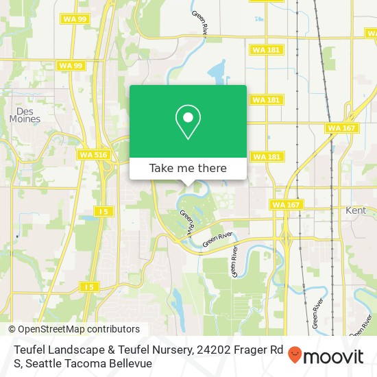 Mapa de Teufel Landscape & Teufel Nursery, 24202 Frager Rd S