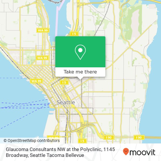 Glaucoma Consultants NW at the Polyclinic, 1145 Broadway map