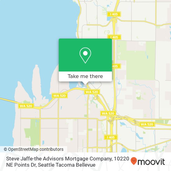 Steve Jaffe-the Advisors Mortgage Company, 10220 NE Points Dr map