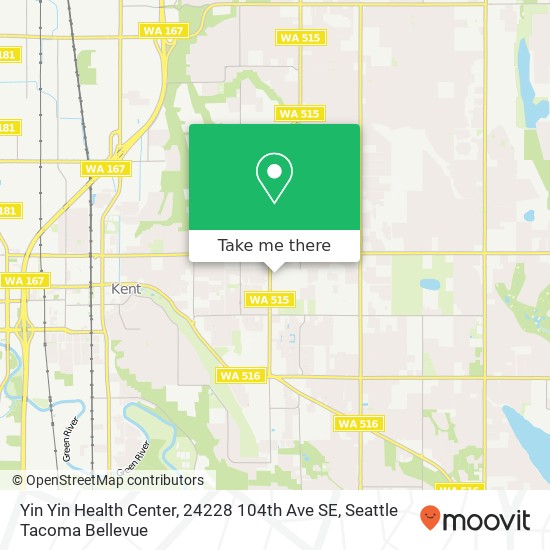 Mapa de Yin Yin Health Center, 24228 104th Ave SE