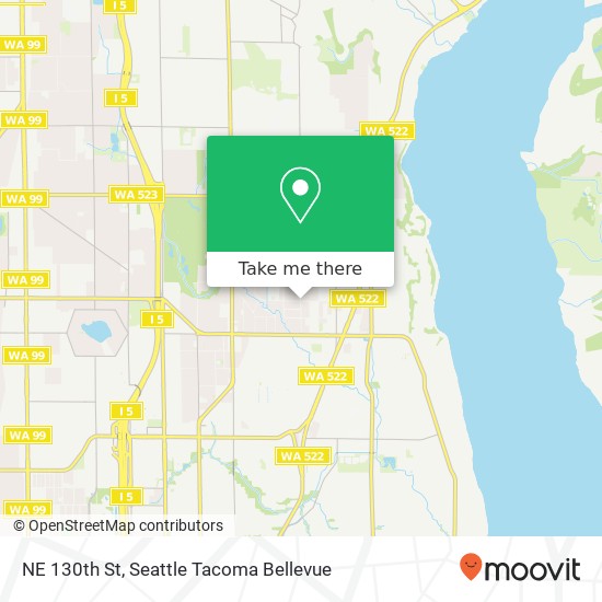 Mapa de NE 130th St, Seattle, WA 98125