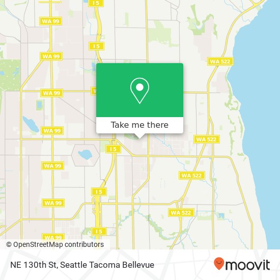 Mapa de NE 130th St, Seattle, WA 98125