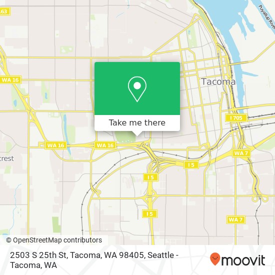 2503 S 25th St, Tacoma, WA 98405 map