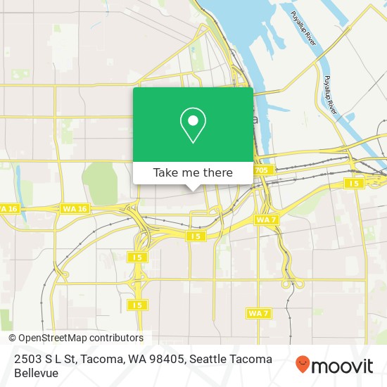 2503 S L St, Tacoma, WA 98405 map
