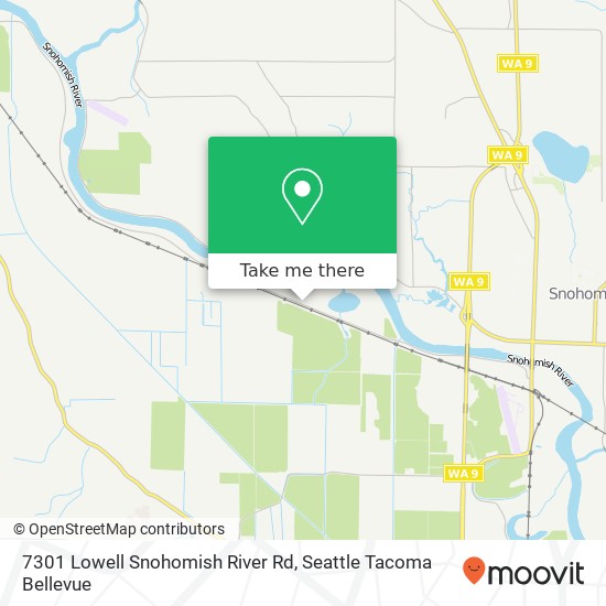 Mapa de 7301 Lowell Snohomish River Rd, Snohomish, WA 98296