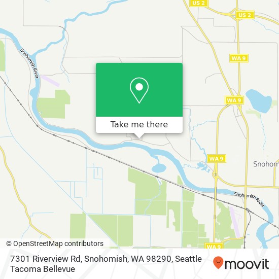 Mapa de 7301 Riverview Rd, Snohomish, WA 98290