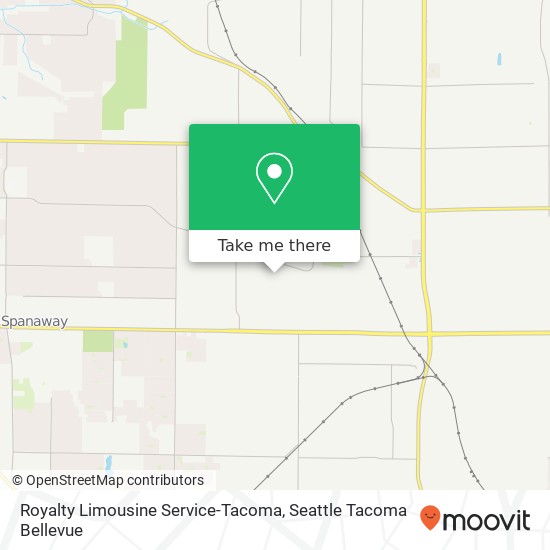 Royalty Limousine Service-Tacoma map