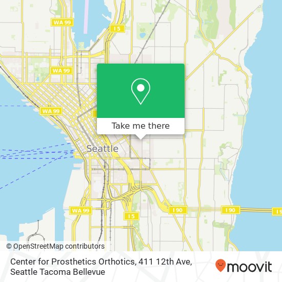 Center for Prosthetics Orthotics, 411 12th Ave map