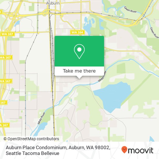 Mapa de Auburn Place Condominium, Auburn, WA 98002