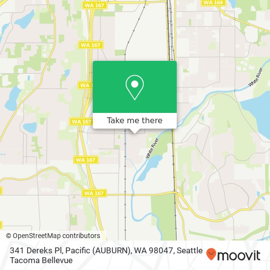 Mapa de 341 Dereks Pl, Pacific (AUBURN), WA 98047