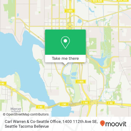 Carl Warren & Co-Seattle Office, 1400 112th Ave SE map