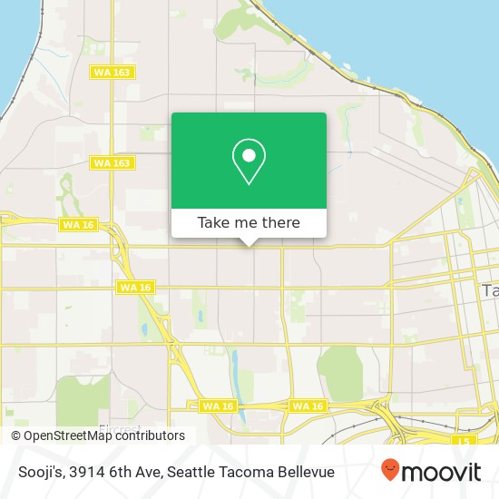 Mapa de Sooji's, 3914 6th Ave