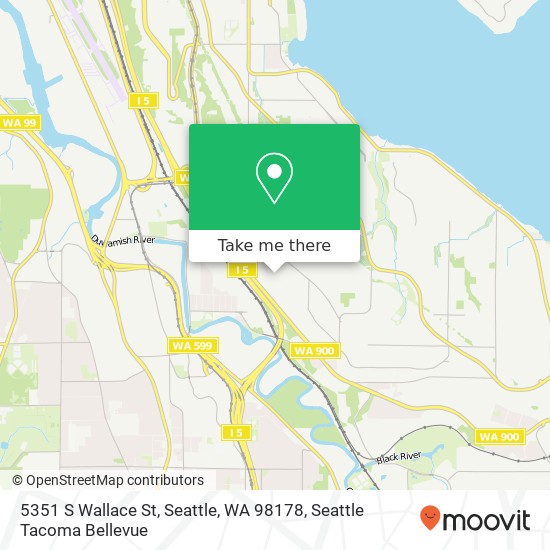 Mapa de 5351 S Wallace St, Seattle, WA 98178