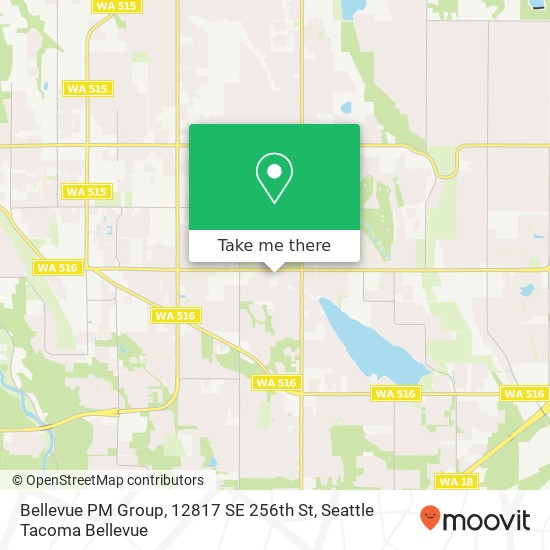 Mapa de Bellevue PM Group, 12817 SE 256th St