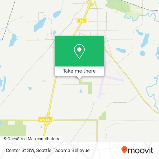 Mapa de Center St SW, Tumwater (Olympia), WA 98501