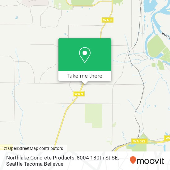 Northlake Concrete Products, 8004 180th St SE map