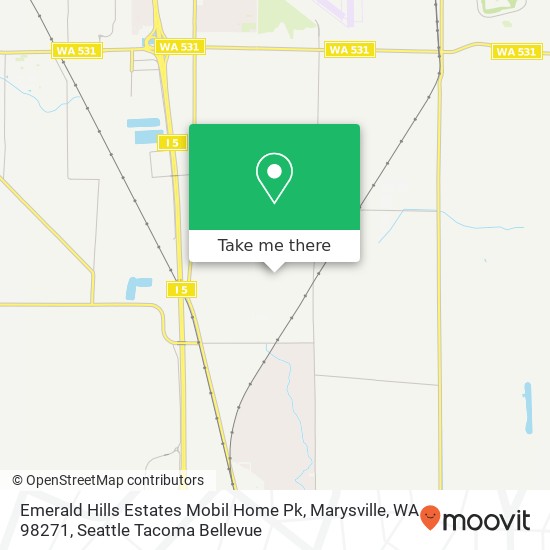 Emerald Hills Estates Mobil Home Pk, Marysville, WA 98271 map