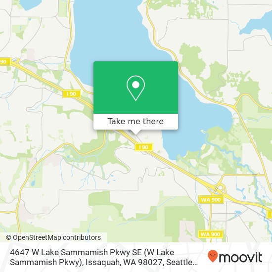 4647 W Lake Sammamish Pkwy SE (W Lake Sammamish Pkwy), Issaquah, WA 98027 map