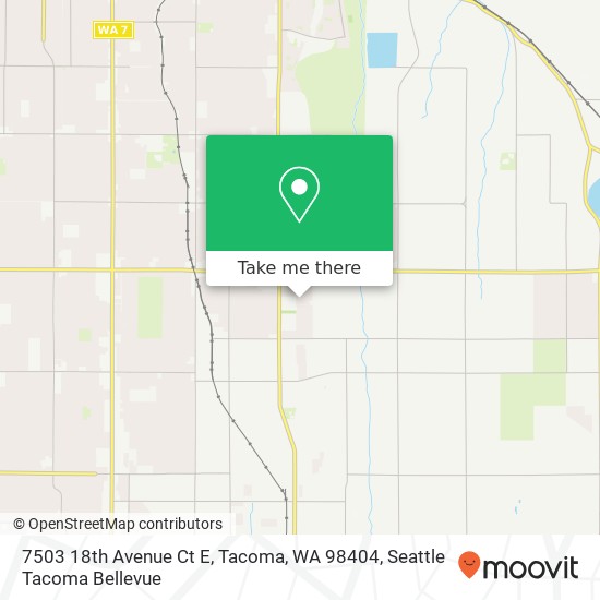 7503 18th Avenue Ct E, Tacoma, WA 98404 map