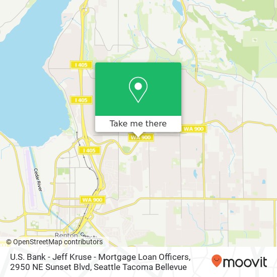 Mapa de U.S. Bank - Jeff Kruse - Mortgage Loan Officers, 2950 NE Sunset Blvd