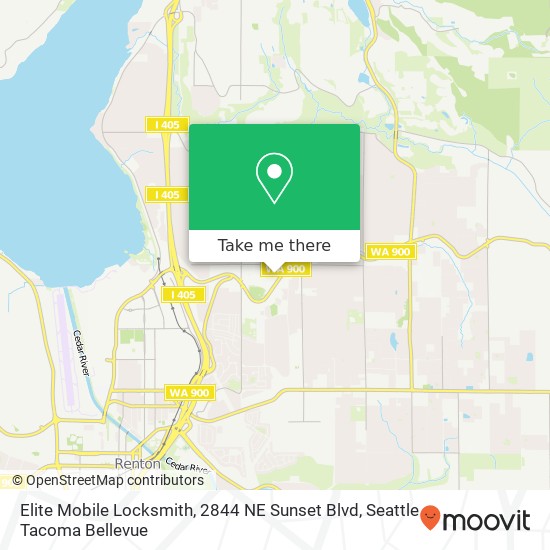 Mapa de Elite Mobile Locksmith, 2844 NE Sunset Blvd