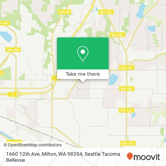 Mapa de 1660 12th Ave, Milton, WA 98354