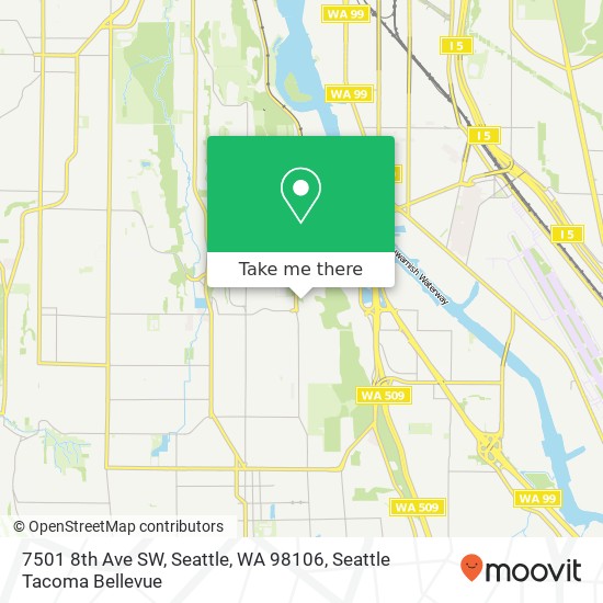 7501 8th Ave SW, Seattle, WA 98106 map